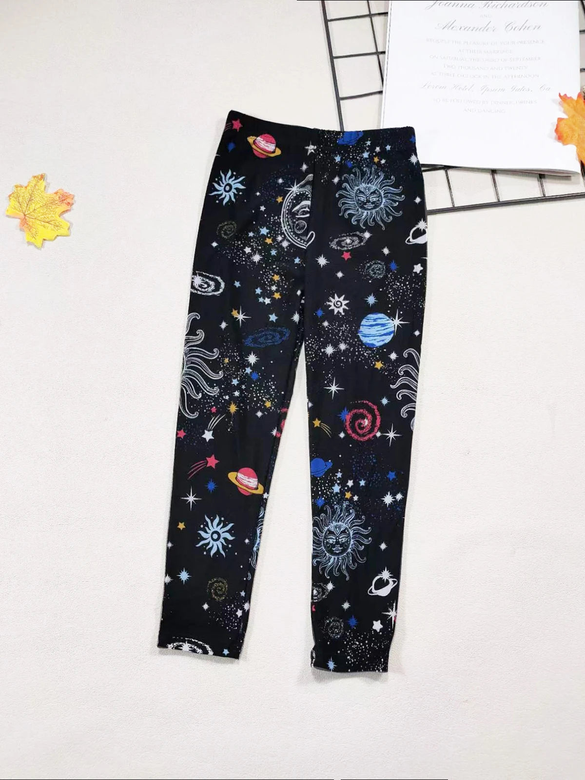 Girls' Floral Cartoon Fashion Leggings
