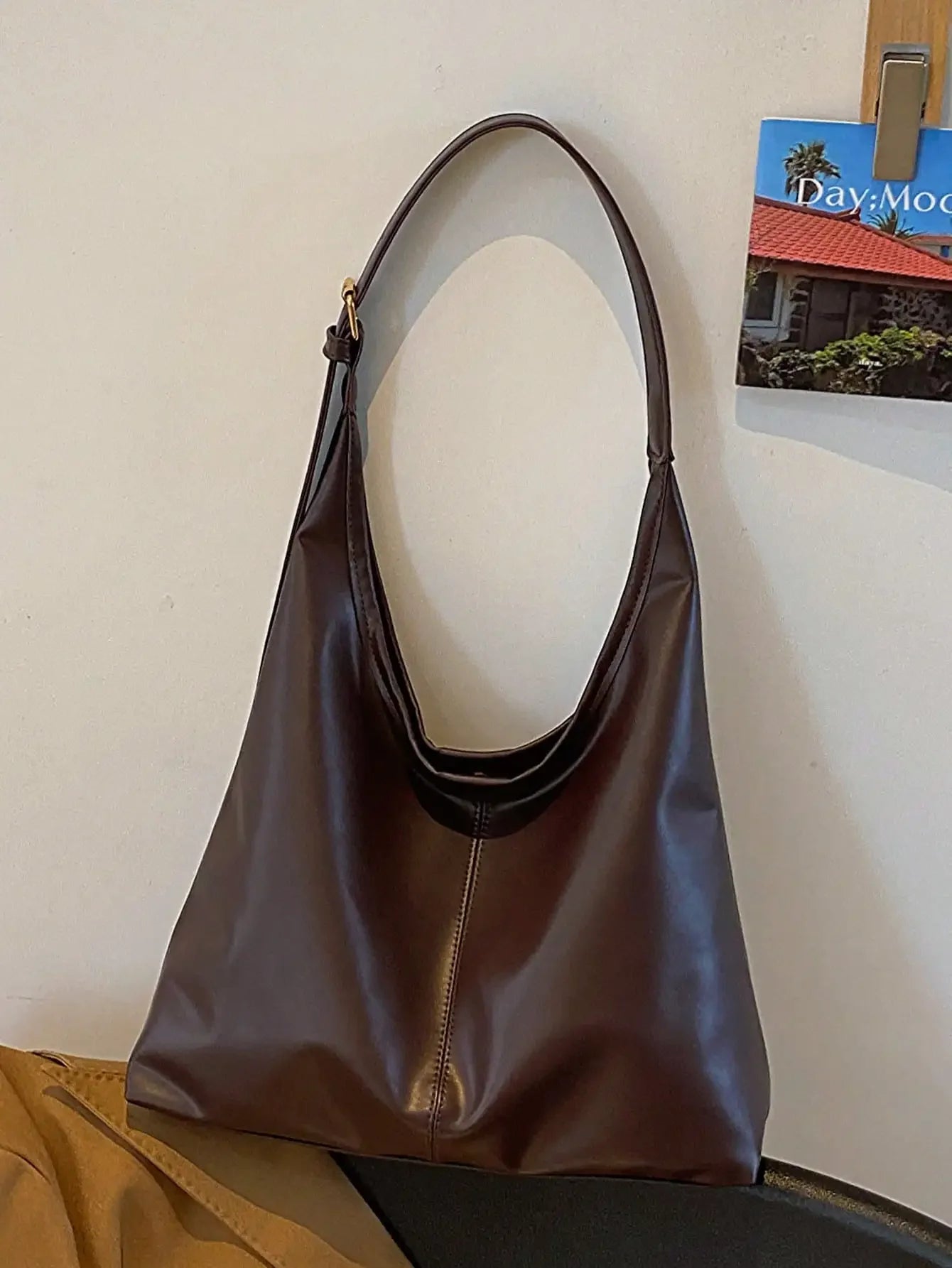 Large Capacity Solid Color Women's Shoulder Bag, Multifunctional Crossbody Bag, Women's Shoulder Tote Bag, Large Capacity Crossbody Tote Bag, Casual Work Bag