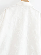 HH Women Tassel Sets White Turn-Down Collar Single-Breasted Shirts+High Waist Zipper A-Line Long Skirts Female Holiday Suit
