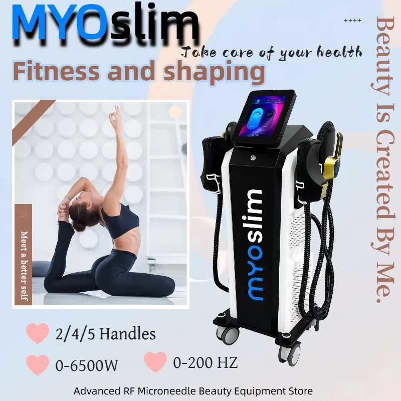 Myoslim Machine Professional EMS Body Muscle Stimulation Carving EMS Slimming Machine EMS Pro NEO RF Machine In Sculpt