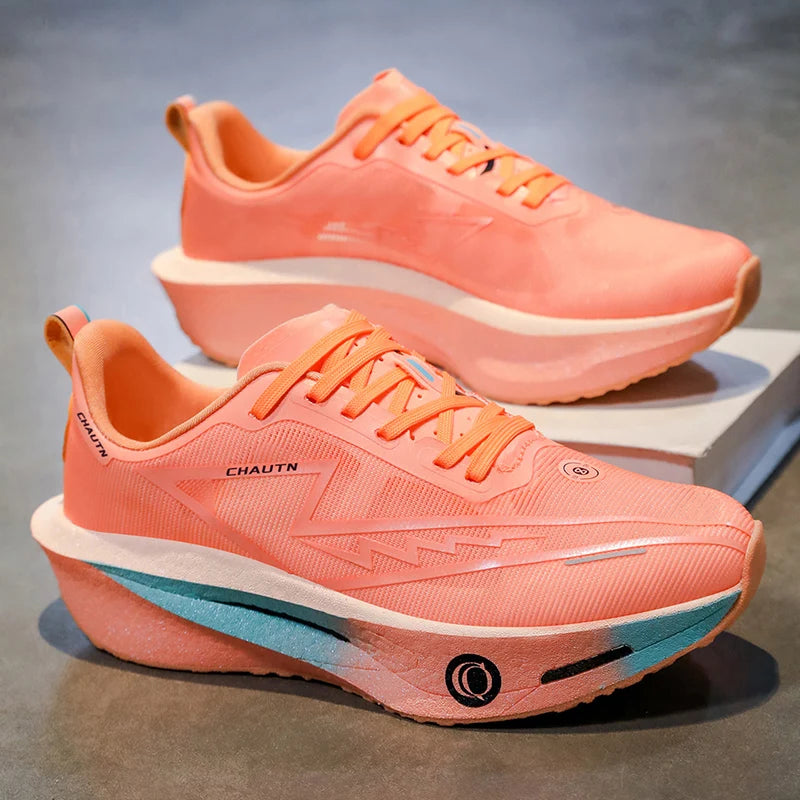 Men Running Shoes Carbon Board Marathon Athletic Nonskid Sneakers Speciality Sports Breathable Lightweight Women's Comfortable