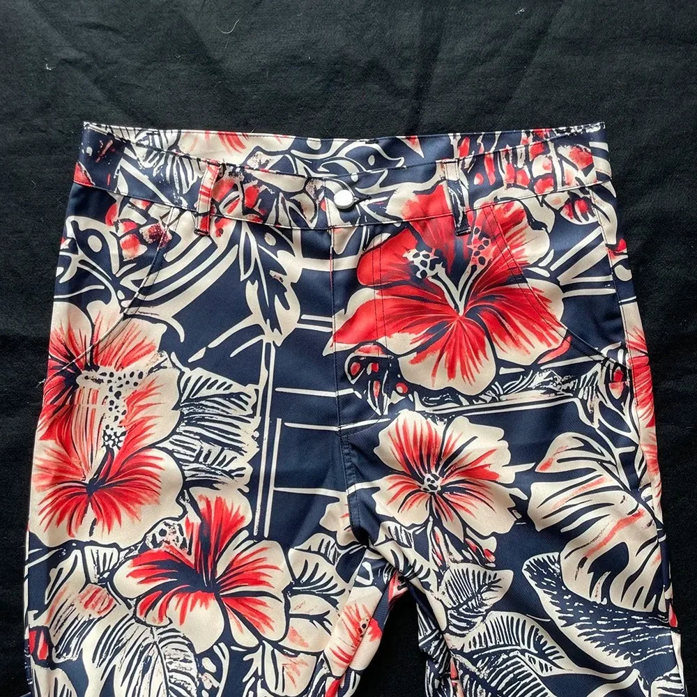 Pop Art Heart Wide-Leg Flare Pants
