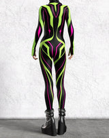 Women's 3D Print Goddess Jumpsuit Catsuit Costume
