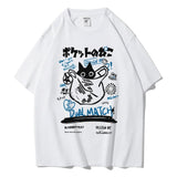 Kawaii Cat Print Graphic Tee – Unisex Streetwear
