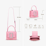 BAFELLI 2026 NEW WOMEN'S FASHION PINK EVENING HANDBAG SHOULDER BOXY BAG CASUAL PURSE LUXURY BRAND DESIGNER LEATHER TREND LADY