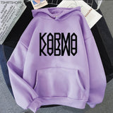 KARMA Vintage-Inspired Fleece Pullover Hoodie