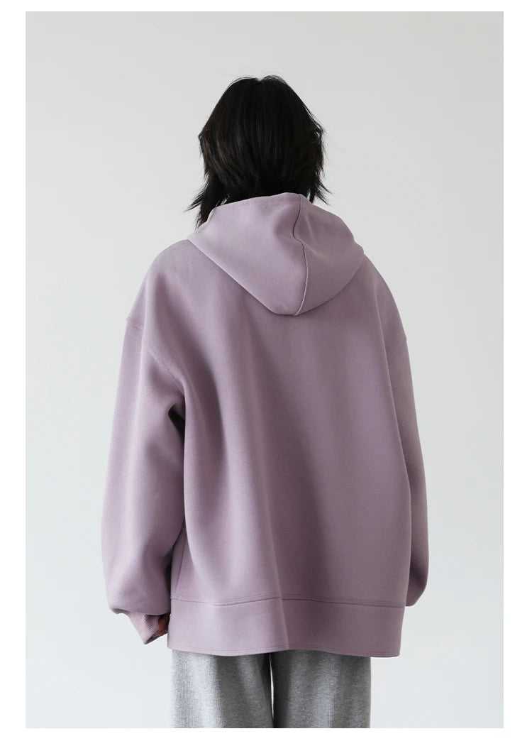 Women’s Relaxed Longline Zip-Up Hoodie