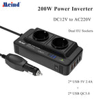 Meind 200W Car Power Inverter 12V to 220V