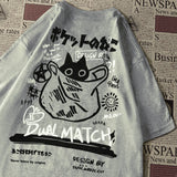 Kawaii Cat Harajuku Streetwear Tee