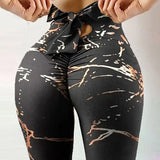 Women's High-Waist Butterfly Print Booty-Lift Yoga Leggings