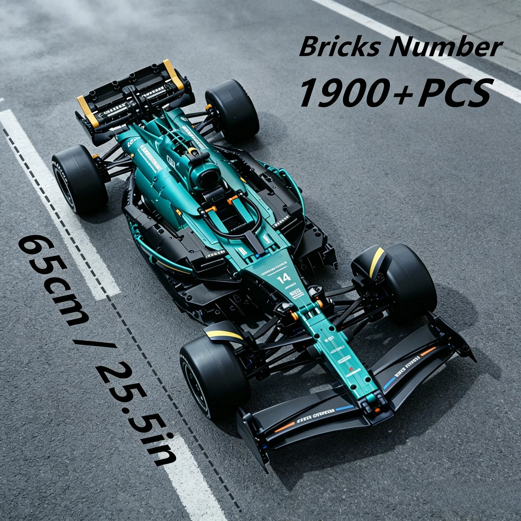 Designer Technical Car Blocks Green Speed Vechiel Sport Racing Hypercar Creative Model Building Bricks Toys DIY Gifts