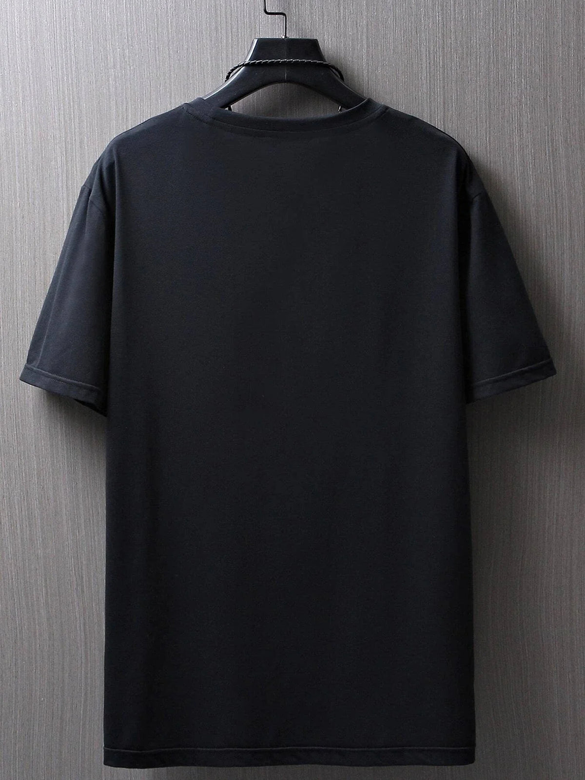 Men's Cotton T-Shirt with Minimalist Smile Print