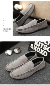 2026 Casual Men's Shoes Versatile Comfortable Work Shoes Driving Loafers Black, Grey, Khaki Three-Colour