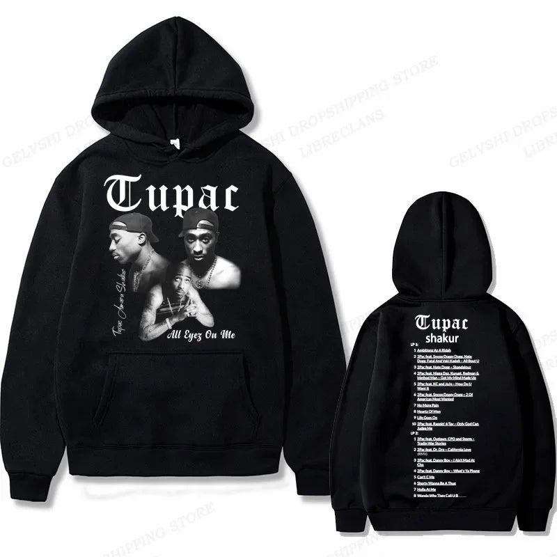 Tupac 2Pac Graphic Fleece Hoodie for Men