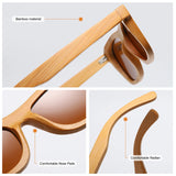 GM - Vintage Bamboo And Wood Sunglasses, Handmade,, Fashion, Sports Glasses,1725VIP