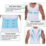 Men Body Shaper Slimming Compression Vest Undershirt Sexy Waist Trainer Tank Top Belly Control Workout Weight Loss Shapewear