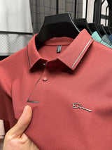 Men's Diamond Emblem Short-Sleeve Polo Shirt