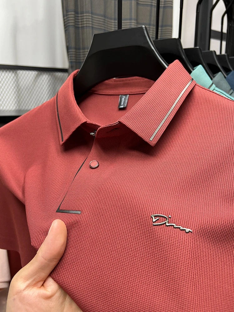 Men's Diamond Emblem Polo Shirt | Premium Casual