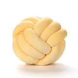 Handmade Knot Ball Throw Pillow – Soft Velvet Cushion