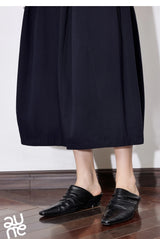 Toyouth Women's Cotton A-Line Midi Skirt | S–XL