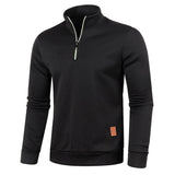 Men’s Half-Zip Stand Collar Sweatshirt