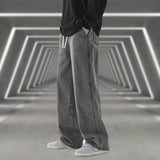 Men's Wide Leg Drawstring Jeans
