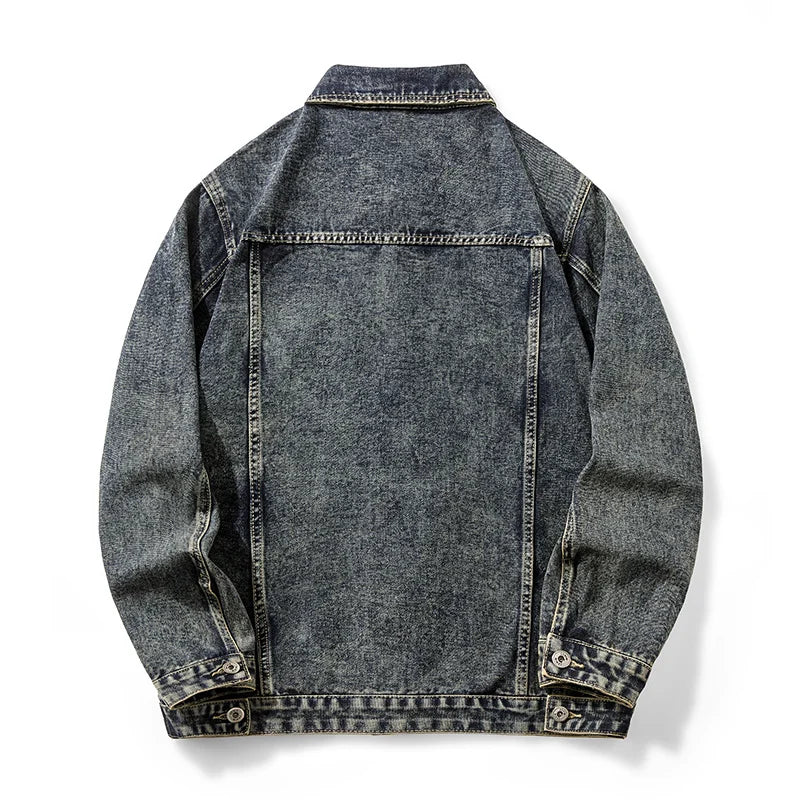 Washed Heavyweight Denim Jacket – Vintage Workwear