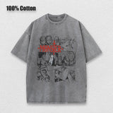 Anime Monster Washed Cotton Unisex T-Shirt