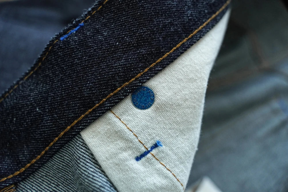Sauce Zhan SZ6601-10OZ Men Jeans Selvedge Sanforized Denim Jeans Summer Indigo Jeans for Man Regular Fit Straight Leg 10 Oz