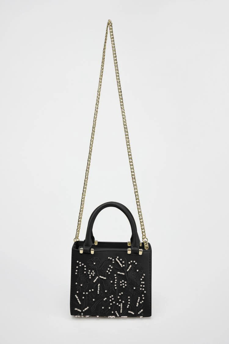 Floral Pearl Mini Duffel Bag