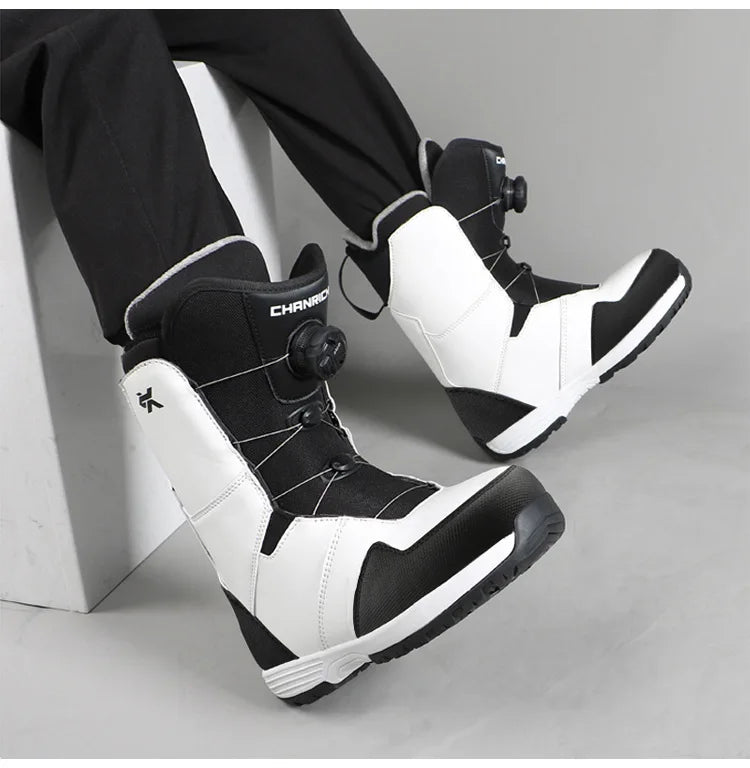 Adult Snowboarding Shoes Snow Boots Man Wire Buckle Models Fast Wear Ski Shoes Men Women Ski Equipment Warm Anti Ski Boots