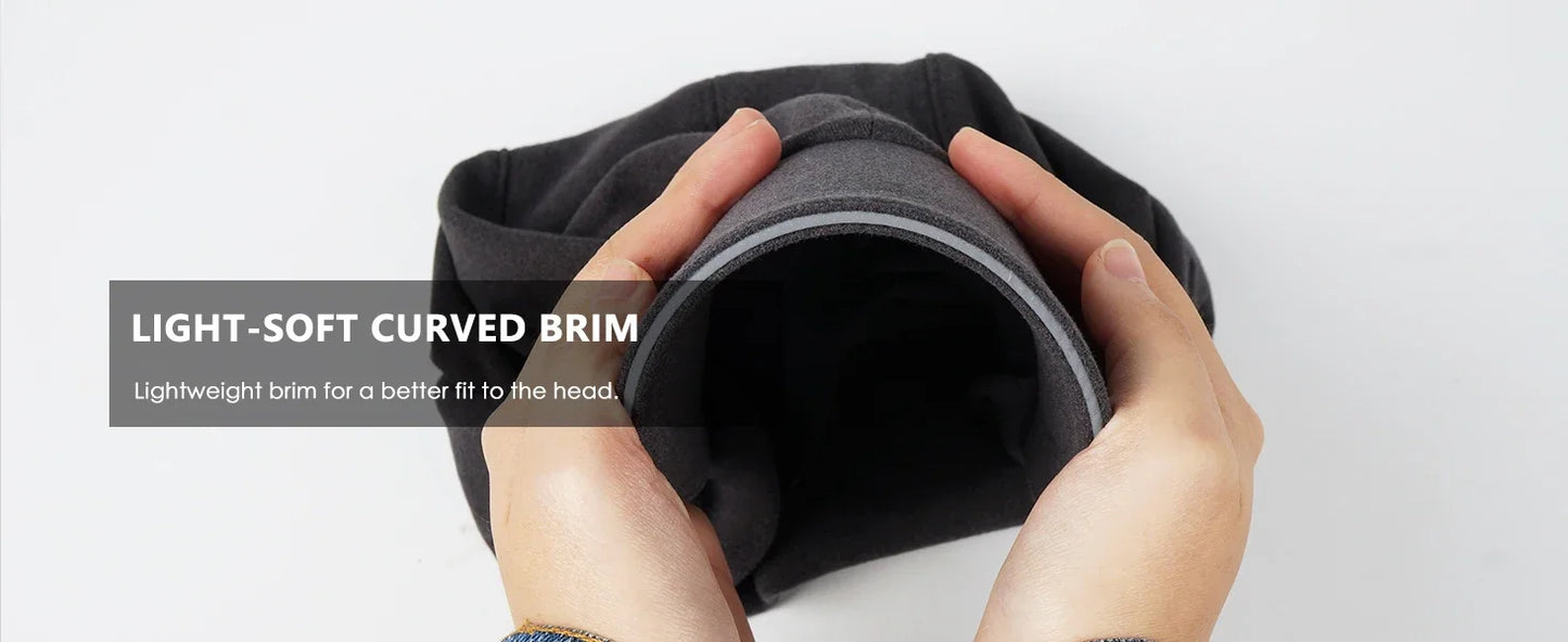 Women's Fleece Ponytail Hat with Ear Warmers & Reflective Cap