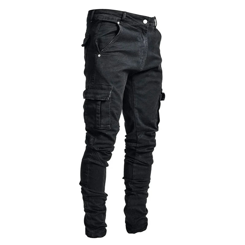 Men’s Straight-Leg Stretch Cargo Jeans