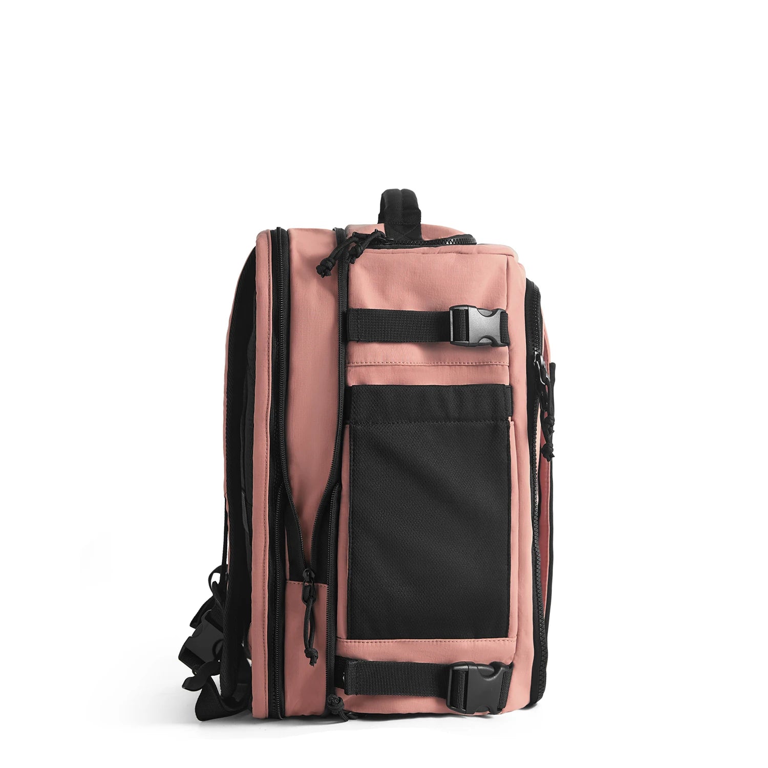 BAGSMART Men Women Travel Backpack with Shoe Compartment Airplane Compression Backpack Waterproof Anti‑theft Cabin Bag