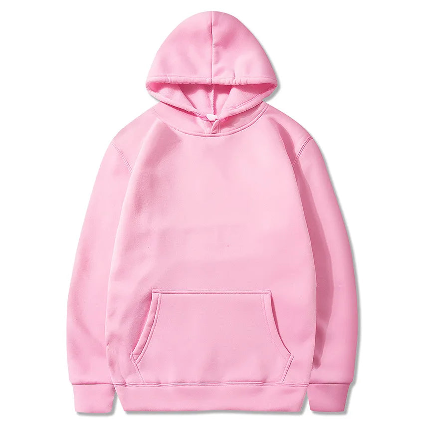 Men’s Classic Solid Color Pullover Hoodie