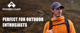 Pioneer Camp Men's Hoodies Outdoor Professional Grade Fleece Warmth Sweatshirt Zip PrimaLoft Active Evolve For Camping Hiking