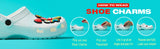 MESUCA 12-200pcs Buzz Lightyear Shoe Charms For Sandals,Shoe Decoration Accessories Shoe Pins Great Gift For Men Women