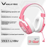 VALKYRIE VK S1 Gaming Headset Wireless Triple-Mode Detachable Microphone 15ms Ultra-Low Latency Esports Chip Gamer Headphones