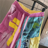 Women's Patchwork Denim Harem Pants | Streetwear