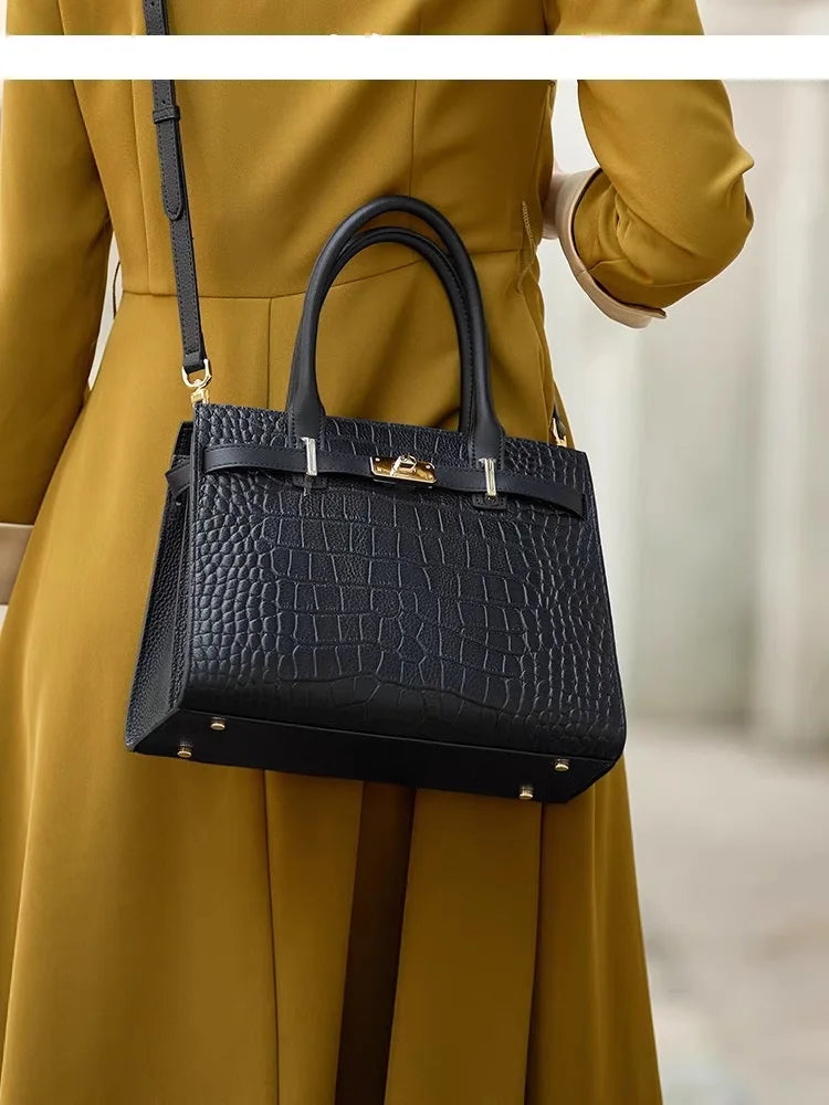 Hot ZOOLER Fashion Woman Bag Full Genuine Leather Shoulder Bags for Businesswomen Real Cow Handbags Purses Bolsa Feminina #wg383