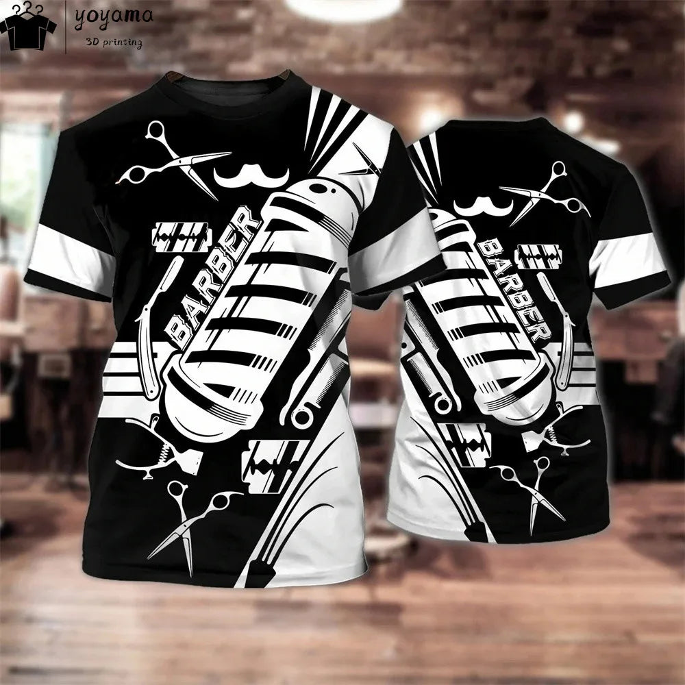 Men's 3D Print Oversized Graphic Tee | Short Sleeve