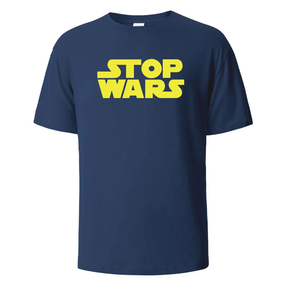 Stop Wars Graphic Cotton T-Shirt