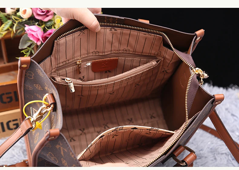 Light luxury brand women's bag 2025 new fashionable and versatile single shoulder crossbody high-end handbag with large capacity