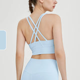 Women's Cross-Back Yoga Sports Bra