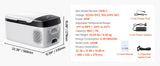 Succebuy 15-55L Portable Cooler Electric Compressor 12V/24V DC 110-240V AC Freezer Refrigerator for Home