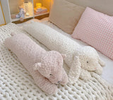 Long Rabbit Plush Body Pillow Large Cute Bear Stuffed Rabbit Sleeping Cushion Decorative Body Pillow Chair Back Cushion Decor