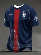 2026 Edition French Fans Football Training T-Shirt - 3D Digital Printing - Comfortable and Breathable - Family Clothing