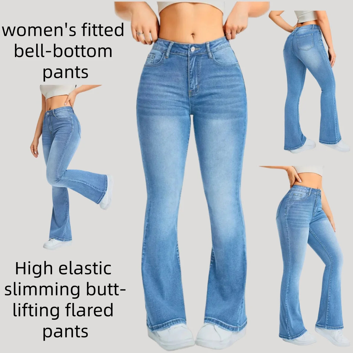 Women's High-Waist Wide-Leg Jeans