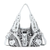 Women Handbags Fashion Leopard Shoulder Bag Large Tote Top-handle Shopping Pack Multifunctional Satchel Lady Hobos  Big Purse