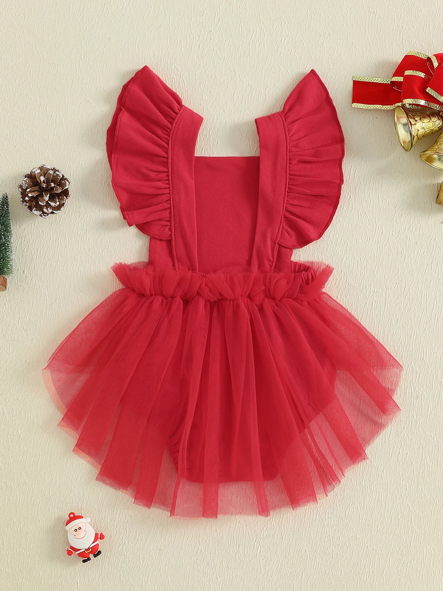 Infant Holiday Ruffle Jumpsuit